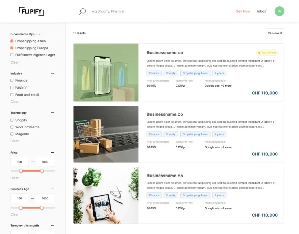 search listing page search listing page